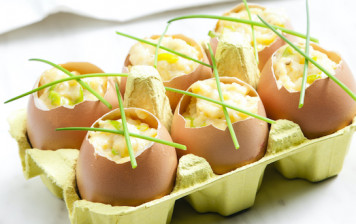Mayo free angeled eggs