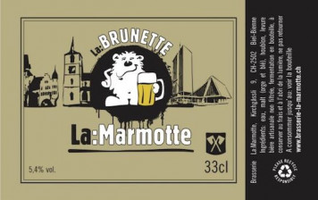 Bière Brunette - La Marmotte